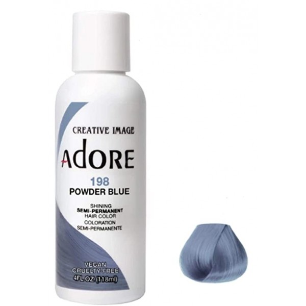 Adore Semi Permanent Hair Color 198 - Powder Blue