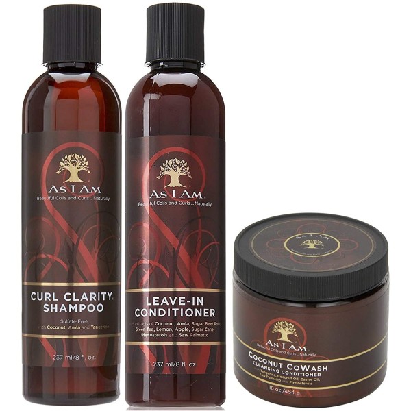 As I Am Combo Deal - As I Am Clarity Shampoo, Leave In Conditioner & Coconut CO Wash
