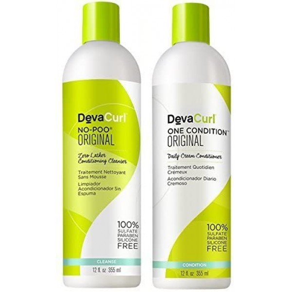 DevaCurl Combo Deal - No-Poo Original 12 oz & One Condition Original 12 oz
