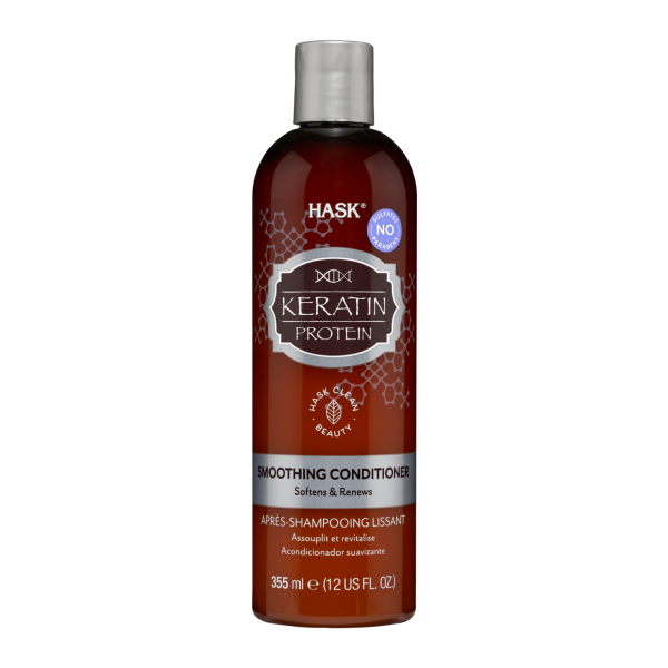 Hask Keratin Protein Smoothing Conditioner Softens & Renews 355ml