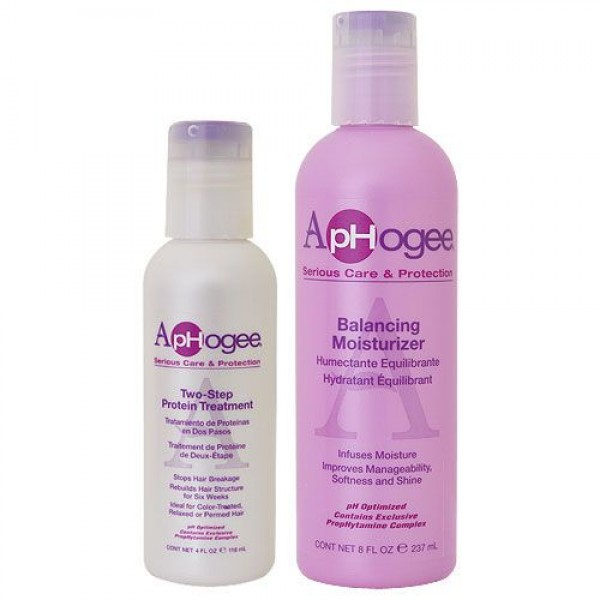 Combo Deal - Aphogee Two Step Protein 118 ML + Balancing Moisturizer 237 ML