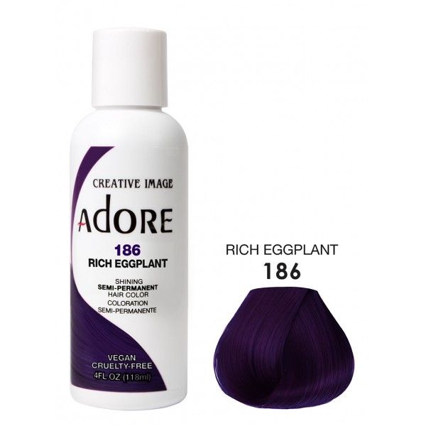 Adore Semi Permanent Hair Color 186 - Rich Eggplant