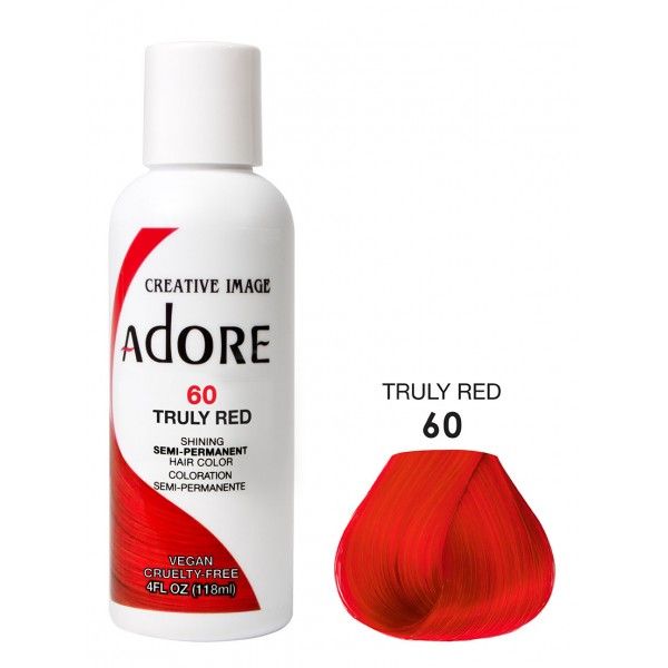 Adore Semi Permanent Hair Color 60 - Truly Red 