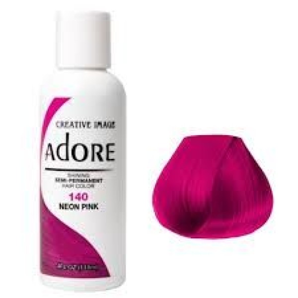 Adore Semi Permanent Hair Color 140 - Neon Pink 