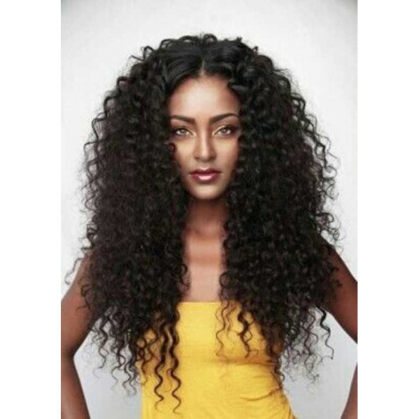 Shri Indian Human Hair Front Lac Wig Deep Wave