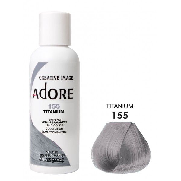 Adore Semi Permanent Hair Color 155 - Titanium