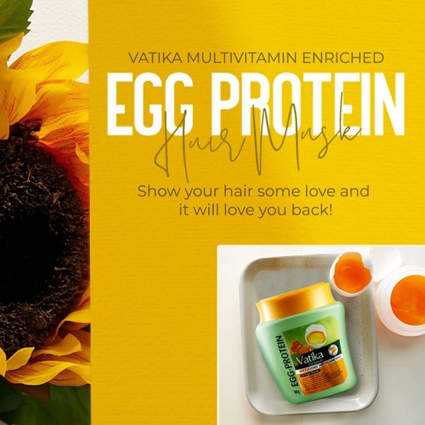 Vatika Naturals Egg Protein Deep Conditioner Hair Mask 500gr